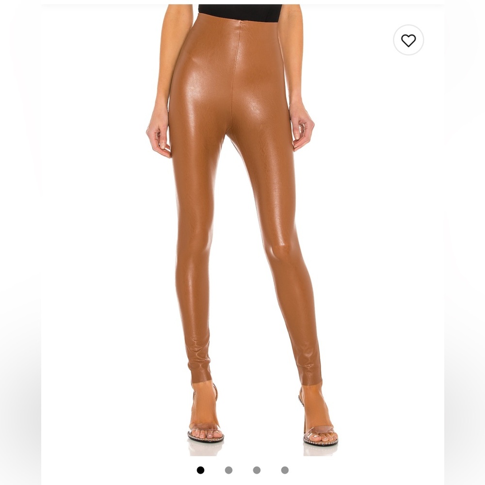 Commando Faux Leather Leggings in Cocoa size XS